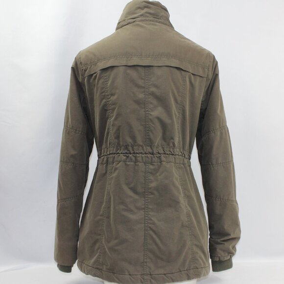 BCBGeneration‎ Coat Olive Color with Quilted Lining Size M - Picture 4 of 12